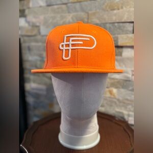 Men’s Orange/White Pass First Made In Chicago SnapBack Flat Bill Cap Hat